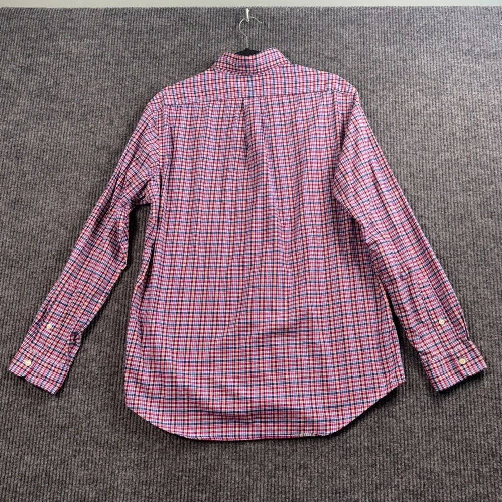Ralph Lauren Button Down Shirt Mens Large Multi Color Plaid Long Sleeve Preppy‎